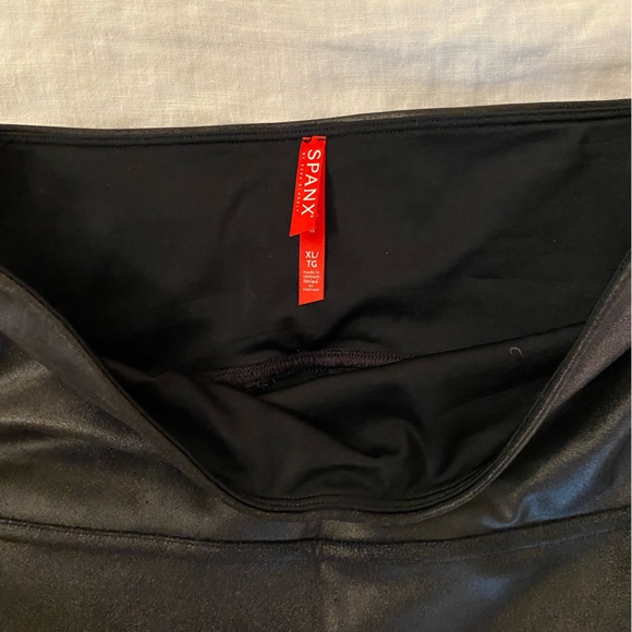 Spanx Faux Leather Moto Leggings - Picture 6 of 6